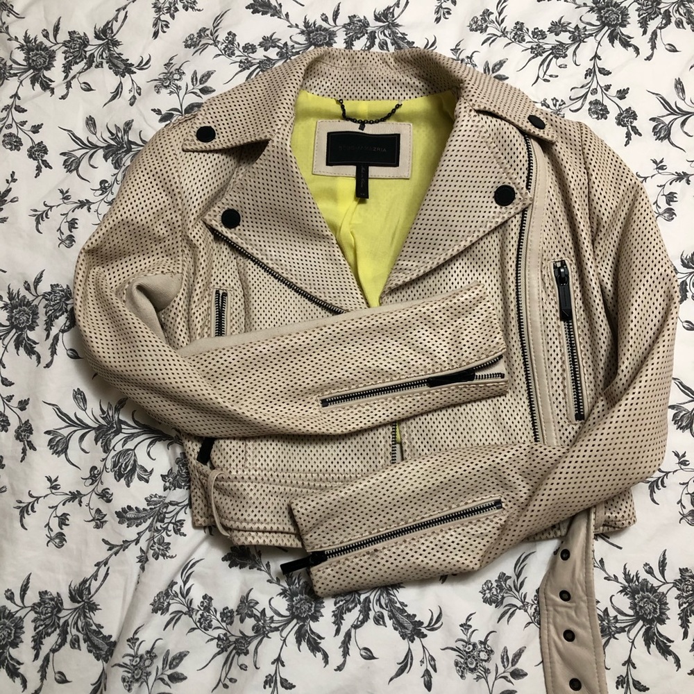 BCBGMAXAZRIA biker jacket size xs